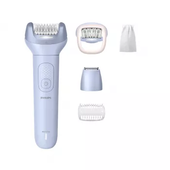 Αποτριχωτική συσκευή Philips 8000 Series BRE711/00 — 32 τσιμπιδάκια, 2 ταχύτητες, χρήση σε υγρό και στεγνό, ενσωματωμένη μπαταρία Li-Ion, μπλε