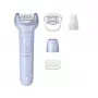 Αποτριχωτική συσκευή Philips 8000 Series BRE711/00 — 32 τσιμπιδάκια, 2 ταχύτητες, χρήση σε υγρό και στεγνό, ενσωματωμένη μπαταρία Li-Ion, μπλε