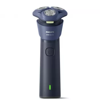 Περιστροφική ξυριστική μηχανή Philips 2000 Series S2885/00 – 3 κεφαλών, μπαταρία NiMH, ξηρή & υγρή ξύριση, μπλε