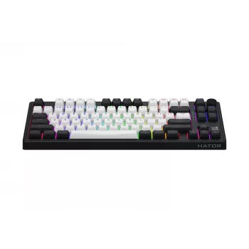 HATOR Skyfall 80 MAG ULTIMA 8K ασύρματο πληκτρολόγιο Gaming USB + RF Wireless + Bluetooth QWERTY US English Μαύρο, Λευκό
