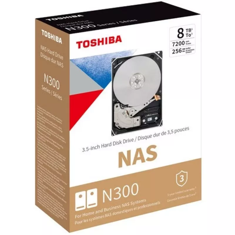 Toshiba HDWG480UZSVA Μονάδα αποθήκευσης 8 TB SATA 6Gb/s