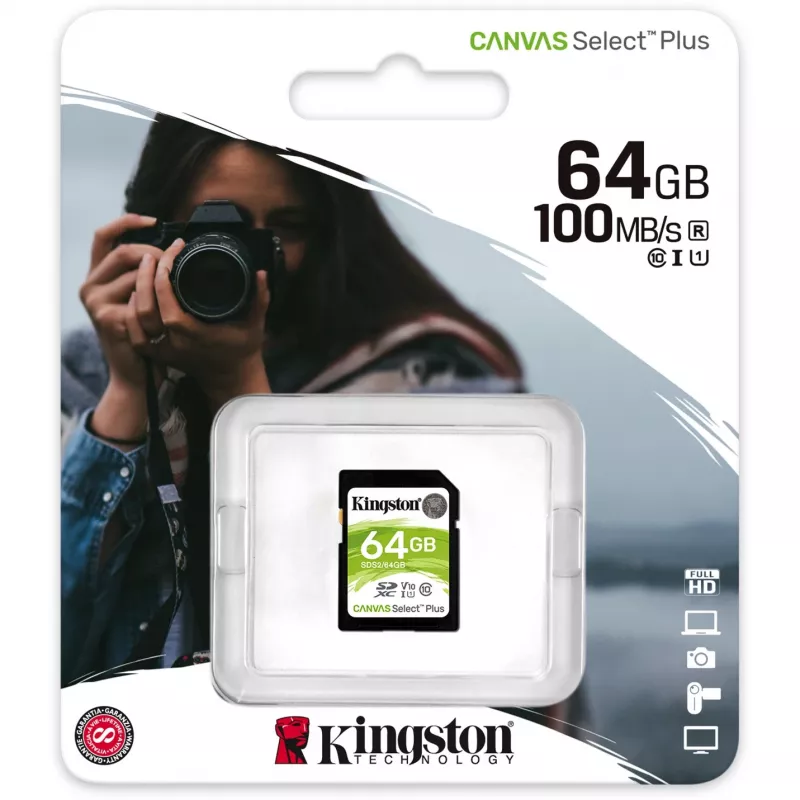 Μνήμη Sdxc 64GB C10/SDS2/64GB Kingston