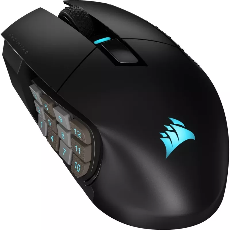 Corsair SCIMITAR ELITE WIRELESS Ποντίκι Gaming Δεξιόχειρας RF Wireless + Bluetooth + USB Type-C Οπτικό 26000 DPI