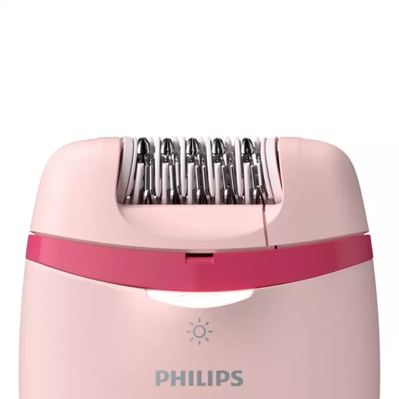 Philips Satinelle Essential BRE285/00 ενσύρματη αποτριχωτική συσκευή, λευκό/ροζ