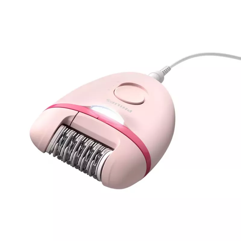 Philips Satinelle Essential BRE285/00 ενσύρματη αποτριχωτική συσκευή, λευκό/ροζ