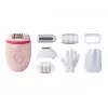 Philips Satinelle Essential BRE285/00 ενσύρματη αποτριχωτική συσκευή, λευκό/ροζ