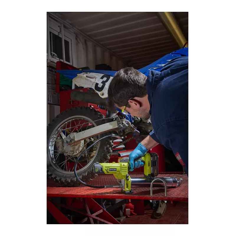 Μπαταριακό πιστόλι γράσου R18GG-0 18V Ryobi (χωρίς μπαταρία)