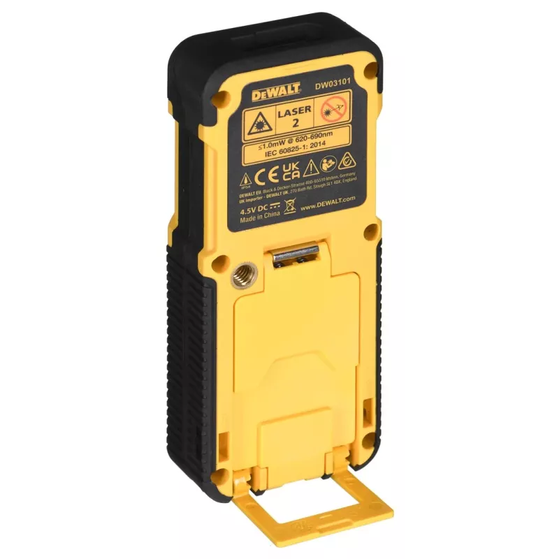DeWALT DW03101 Αποστασιόμετρο λέιζερ Μαύρο, Κίτρινο 100 m