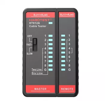 Ελεγκτής καλωδίων δικτύου Habotest HT812A RJ45/RJ14/RJ12/RJ9