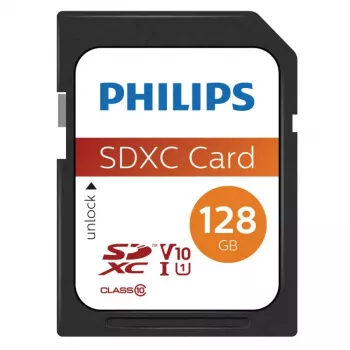 Κάρτα μνήμης Philips 128 GB SDXC UHS-I FM12SD55B/00