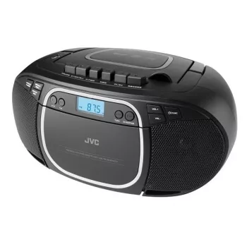 Φορητό CD player JVC RC-E451B Μαύρο — CD/MP3, Bluetooth, FM 87,5–108 MHz, USB, AUX, 3,2 W RMS