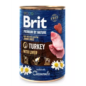 Brit Premium by Nature Junior Turkey with Liver υγρή τροφή για σκύλους 400 g