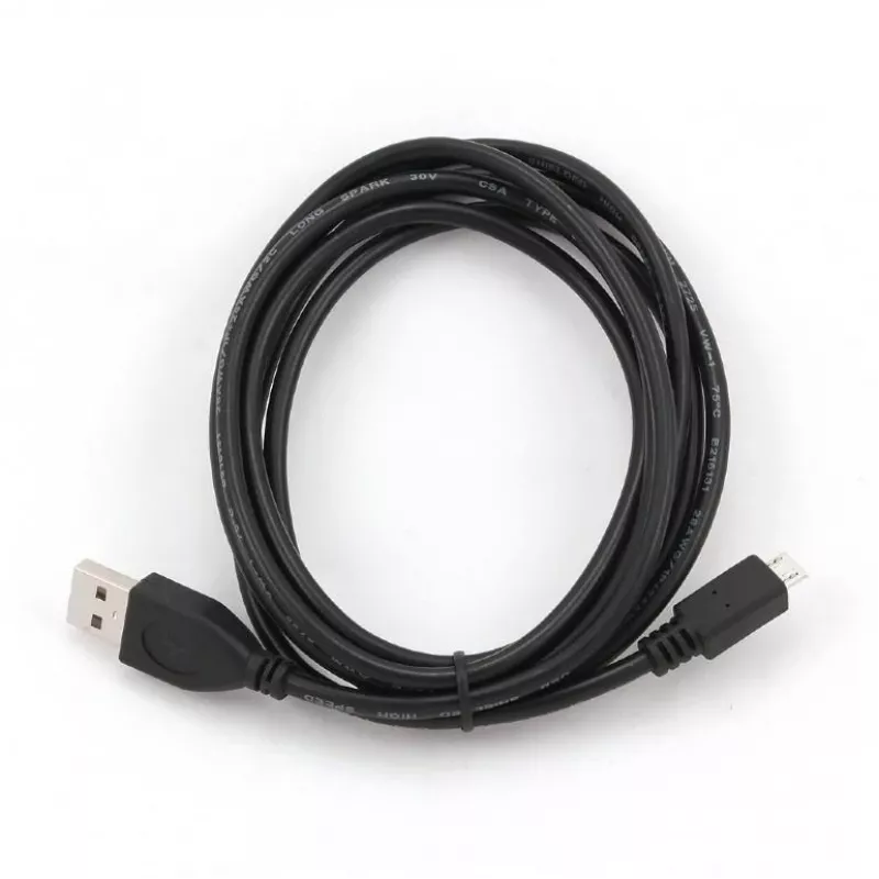 Gembird CCP-MUSB2-AMBM-0.1M καλώδιο USB USB2 σε Micro-USB Μαύρο