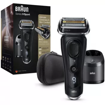 Braun Series 9 9352cc Sport ξυριστική μηχανή με λεπίδες trimmer Μαύρο Γκρι