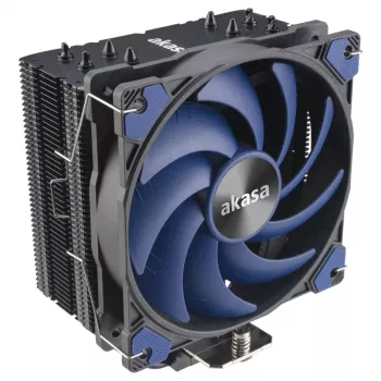 Akasa Alucia H4 Plus - αερόψυξη - 12 cm - 33,1 dB - 56,3 cfm - Μαύρο - Μπλε