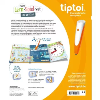 tiptoi Ο κόσμος μου της μάθησης και του παιχνιδιού: Ρολόι και ώρα, βιβλίο μάθησης