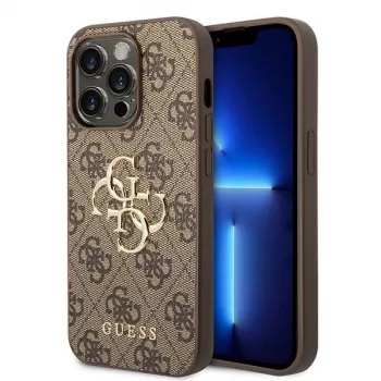 GUESS Θήκη Guess GUHCP15L4GMGBR iPhone 15 Pro 6.1 κόκκινο | κόκκινη σκληρή θήκη 4G Big Metal Logo