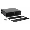 Μονάδα συρταριών Equip συρτάρι με κλειδαριά 19 inch 3U RAL9005 μαύρο