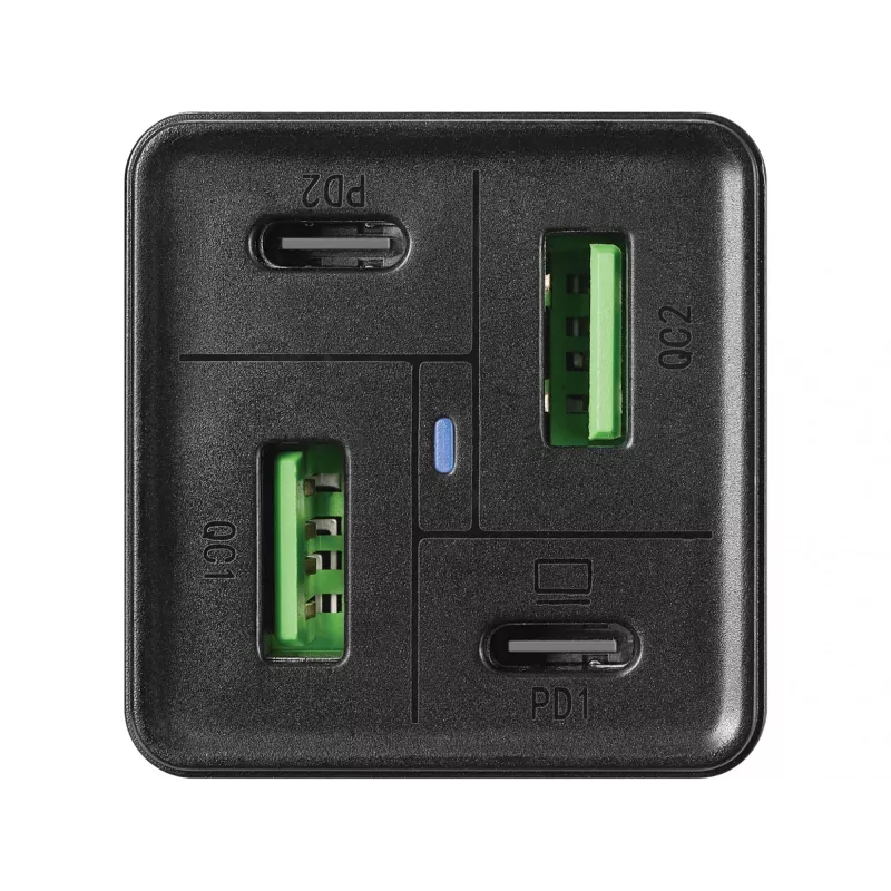 SANDBERG Τροφοδοτικό - 65 Watt - 3,25 A - PD, QC - 4 θύρες εξόδου (2 x USB, 2 x USB-C)