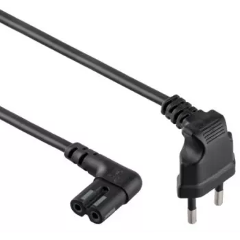 Καλώδιο τροφοδοσίας Gembird PC-184L 1 m H05VV-F CEE7/16 σε C7, 2,5 A, μαύρο