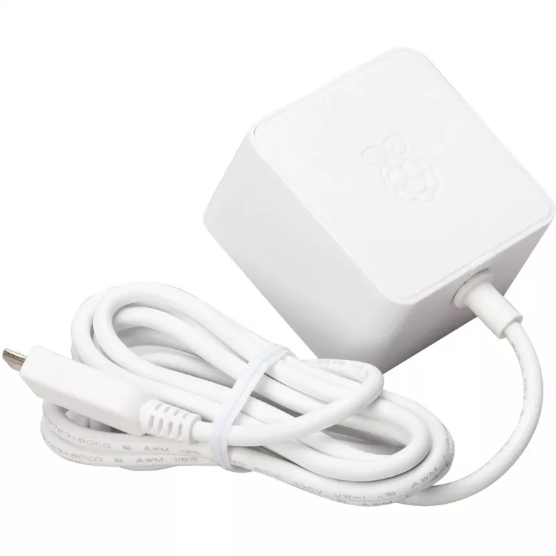 Επίσημο τροφοδοτικό Raspberry Pi PI 3, τροφοδοτικό λευκό