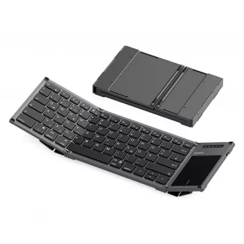 Inateck KB06101_STEEL GRAY Πληκτρολόγιο Home RF Wireless + Bluetooth QWERTZ English Μαύρο