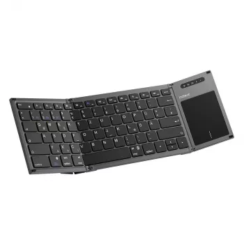 Inateck KB06101_STEEL GRAY Πληκτρολόγιο Home RF Wireless + Bluetooth QWERTZ English Μαύρο
