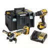 DeWalt DCK2026P2T-QW Σετ συνδυασμού DCD805 + DCG405, 18 V XR 2×5,0 Ah μαύρο, κίτρινο