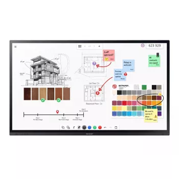 Διαδραστική επίπεδη οθόνη Sharp PN-LA862 86 ίντσες 4K Ultra HD Touchscreen Μαύρο