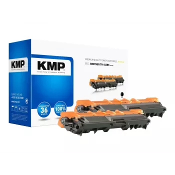 KMP DOUBLEPACK B-T57D - Συσκευασία 2 τεμ. - Μαύρο - συμβατό - Κασέτα τόνερ (Εναλλακτικό για: Brother TN242BK) - για Brother DCP-9017, DCP-9022, HL-3142, HL
