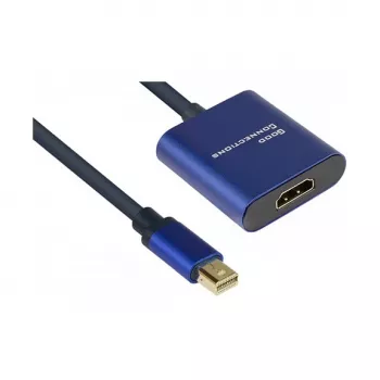 Προσαρμογέας καλωδίου βίντεο Alcasa MDP-HDMI2 0,2 m Mini DisplayPort HDMI Μαύρο Μπλε
