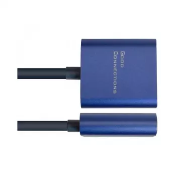 Προσαρμογέας καλωδίου βίντεο Alcasa MDP-HDMI2 0,2 m Mini DisplayPort HDMI Μαύρο Μπλε