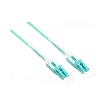 Καλώδιο Patch LWL Duplex OM3 (Multimode, 50/125) LC/LC, UNIBOOT, LSZH, αναστρέψιμη πολικότητα, γλωττίδα απελευθέρωσης, 2 m, Good Connections® (LW-U802LC3)
