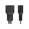 Αντάπτορας USB USB C σε USB A Alcasa USB-AD201 μαύρο