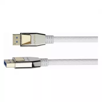 Καλώδιο PREMIUM DisplayPort 2.0, 54 Gbit/s, UHBR 13.5, 4K @240Hz / 8K @60Hz, βύσματα από μέταλλο, χαλκός (DP20-PY005W)