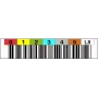 Ρολό ετικετών barcode ASTAR LTO8 LTO8100199 εύρος 000100–000199 για κασέτες LTO