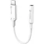ALOGIC Elements Pro - προσαρμογέας USB-C σε βύσμα ακουστικών - USB-C αρσενικό σε Mini βύσμα θηλυκό - 10 cm - λευκό - ενεργό τσιπ (ELPC35A-WH)