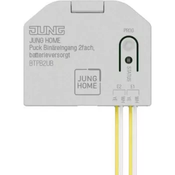 Jung BT P B2 U B JUNG HOME Puck δυαδική είσοδος 2πλή με μπαταρία TE (BTPB2UB)
