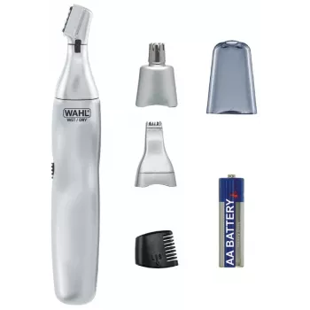 Wahl 3 σε 1 trimmer ακριβείας για αυτιά, μύτη & φρύδια, ασημί