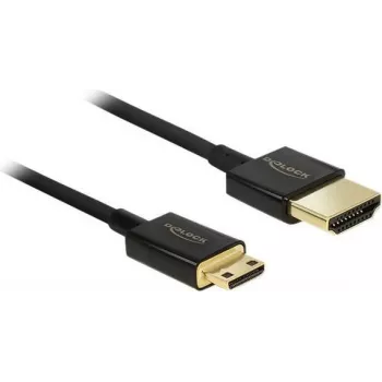 Καλώδιο HDMI DeLOCK 85118 0,25 m HDMI Type-A σε Type-C Μαύρο