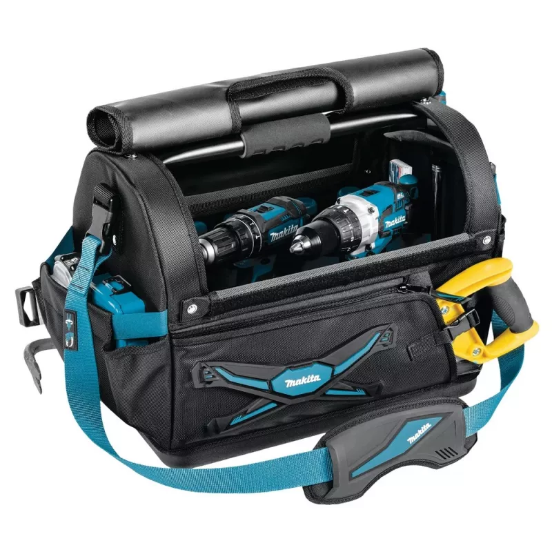 Βαλίτσα εργαλείων Makita E-05446 Μαύρο, Μπλε Πλαστικό, Πολυεστέρας, Χάλυβας