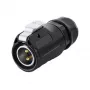 Βύσμα καλωδίου S1 Power 2-πολικό Μαύρο Alcasa IC01-20P201