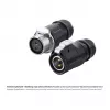 Βύσμα καλωδίου S1 Power 2-πολικό Μαύρο Alcasa IC01-20P201