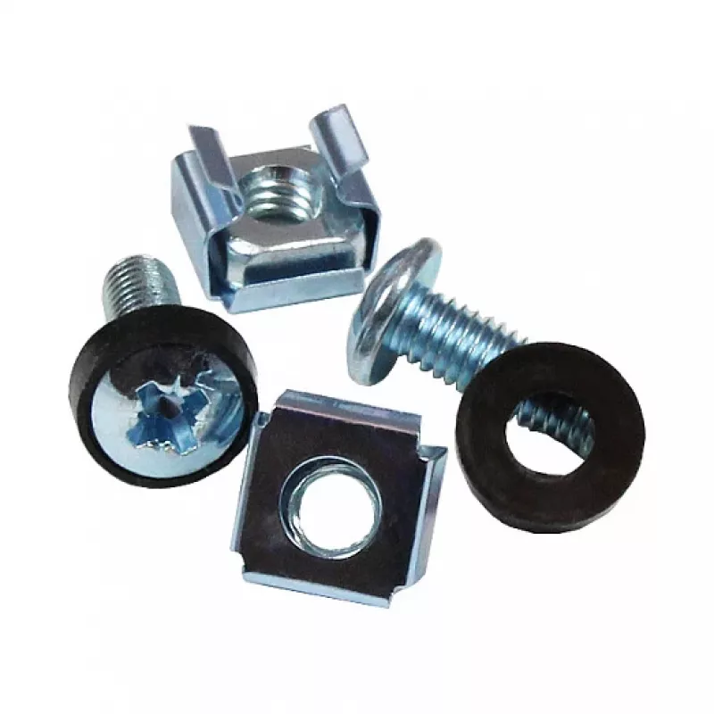 Good Connections GC-N0049 σετ βιδών rack M6, 20 mm, 50 τεμ., ασημί