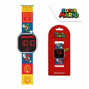 Παιδικό ψηφιακό ρολόι LED Super Mario GSM4236 από Euroswan με ημερολόγιο