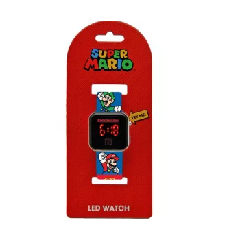 Παιδικό ψηφιακό ρολόι LED Super Mario GSM4236 από Euroswan με ημερολόγιο