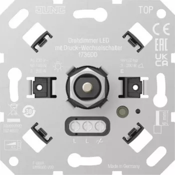 Jung ροοστάτης LED 1735 DD με διακόπτη πίεσης 1 (1735DD)