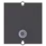 Bachmann προσαρμοσμένη μονάδα - αρθρωτό faceplate snap-in - mini-phone stereo 3,5 mm - μαύρο (917.091)