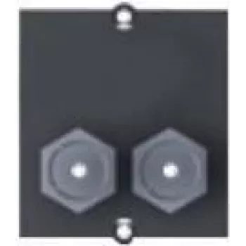 Bachmann προσαρμοσμένη μονάδα - αρθρωτό faceplate snap-in - F-Plug X 2 - μαύρο (917.117)