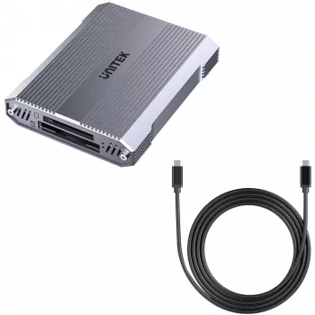 Unitek R1022C01 CFexpress Type B, αναγνώστης καρτών SD και microSD με USB-A hub